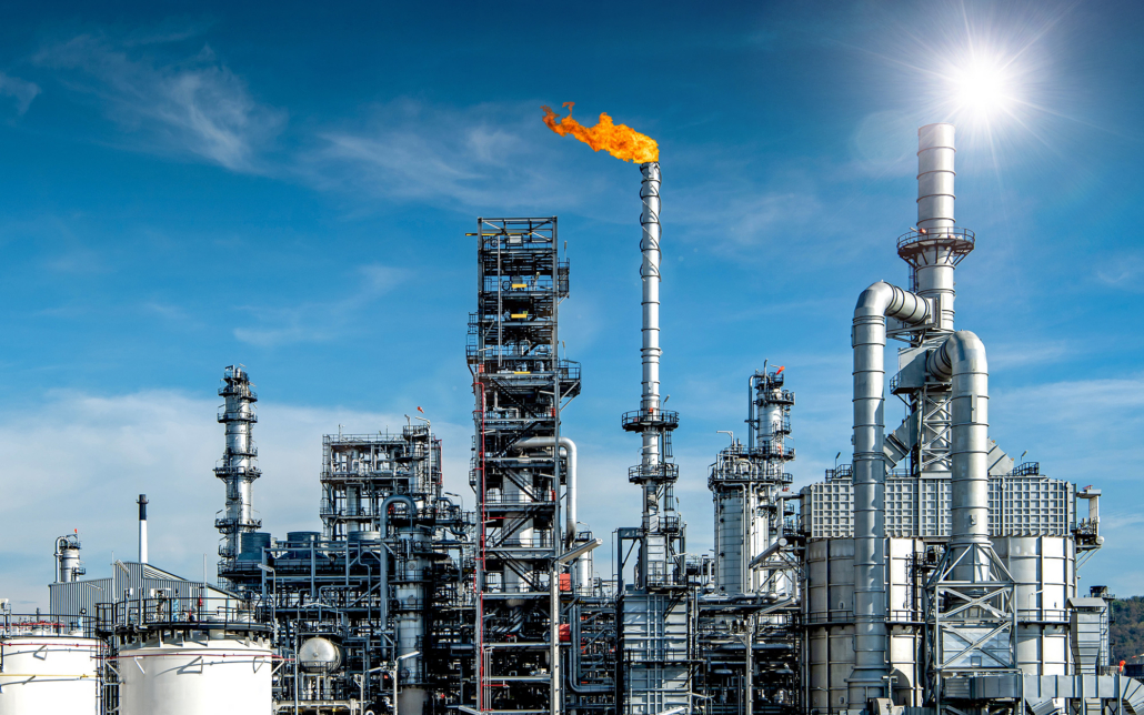 Gas Refinery Towers